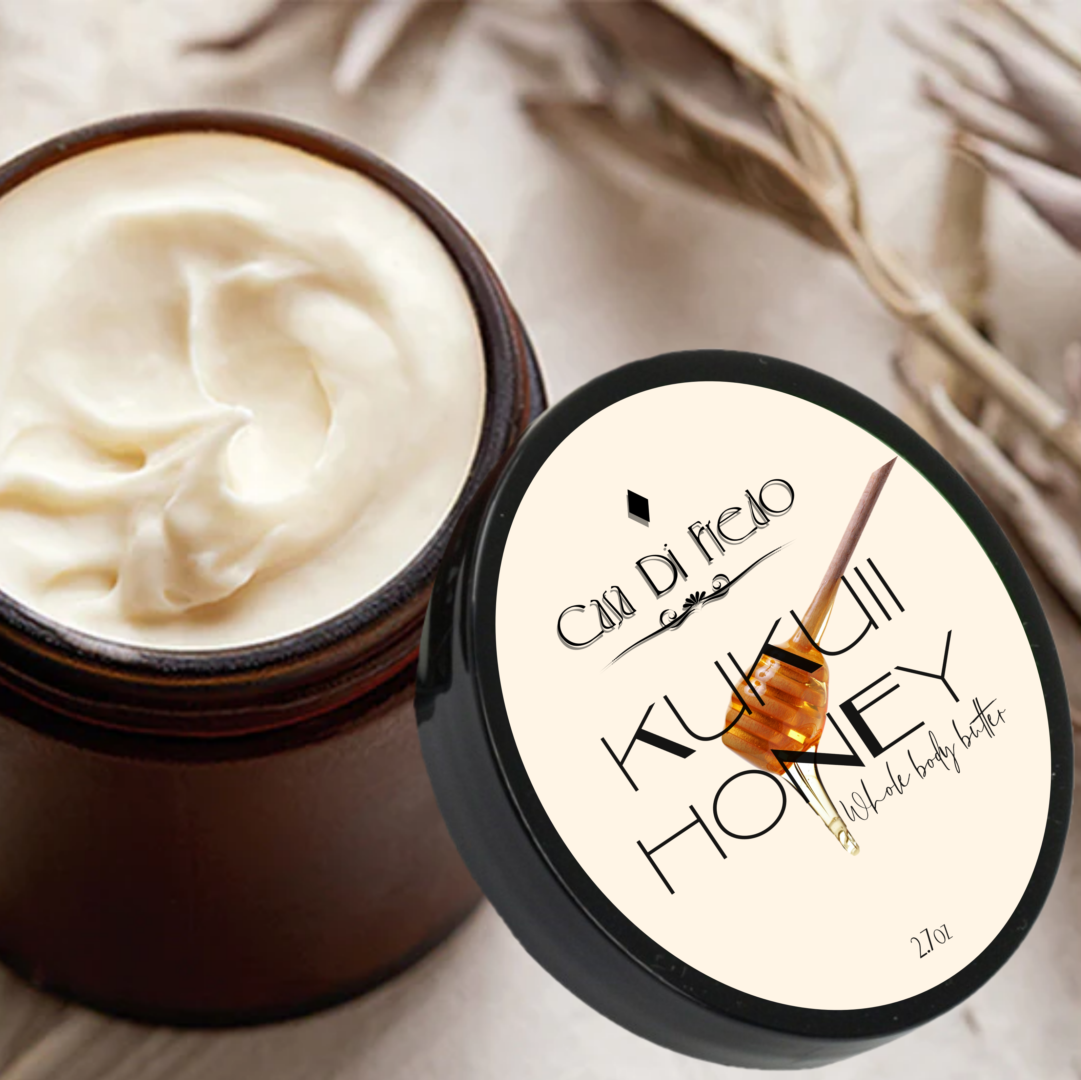 Kuku Honey Whole Body Butter 2oz jar.