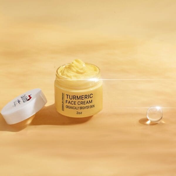 Turmeric face cream for brighter skin.