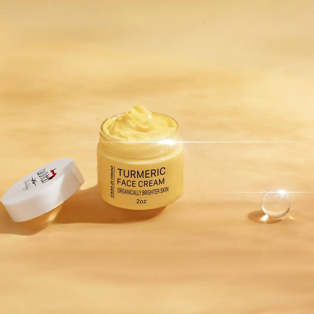 Turmeric face cream for brighter skin.