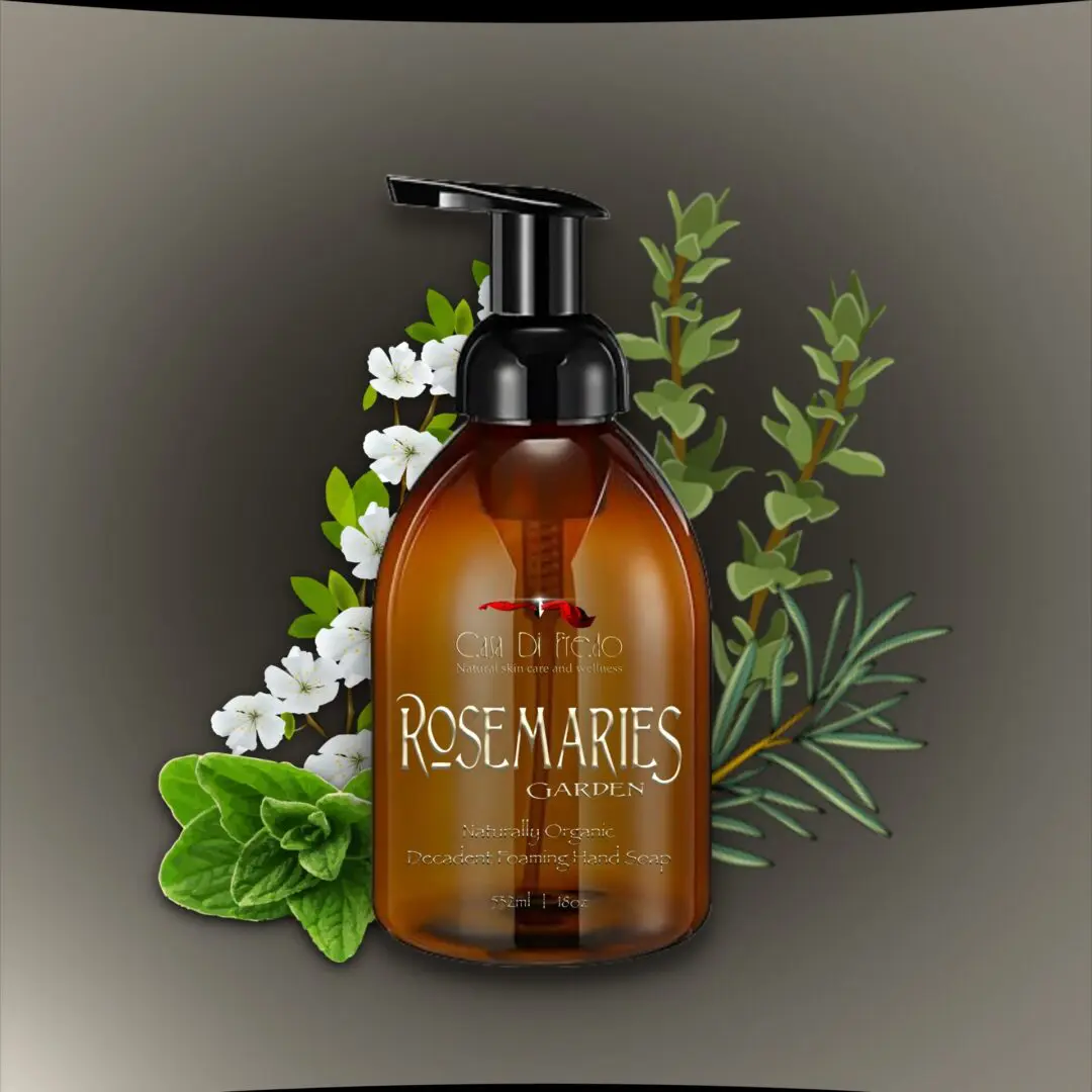 Rosemary Garden Foaming Hand Soap Bottle.