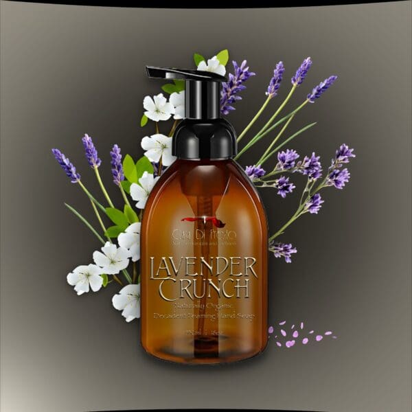 Lavender Crunch Foaming Hand Soap.