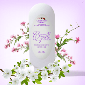 White bottle of Capelli ultra rich conditioner.